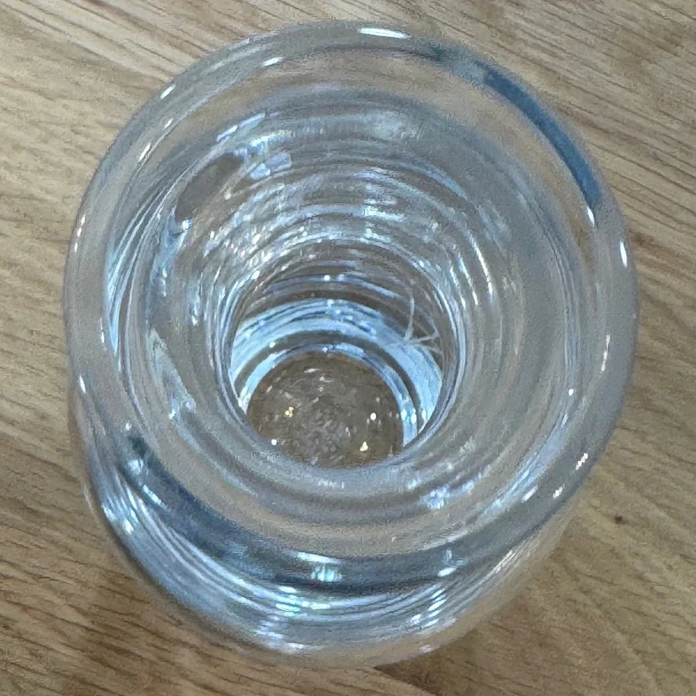 Lenox Crystal Bud Vase Etched Floral Clear Glass Flower Vase 8‎ Inch